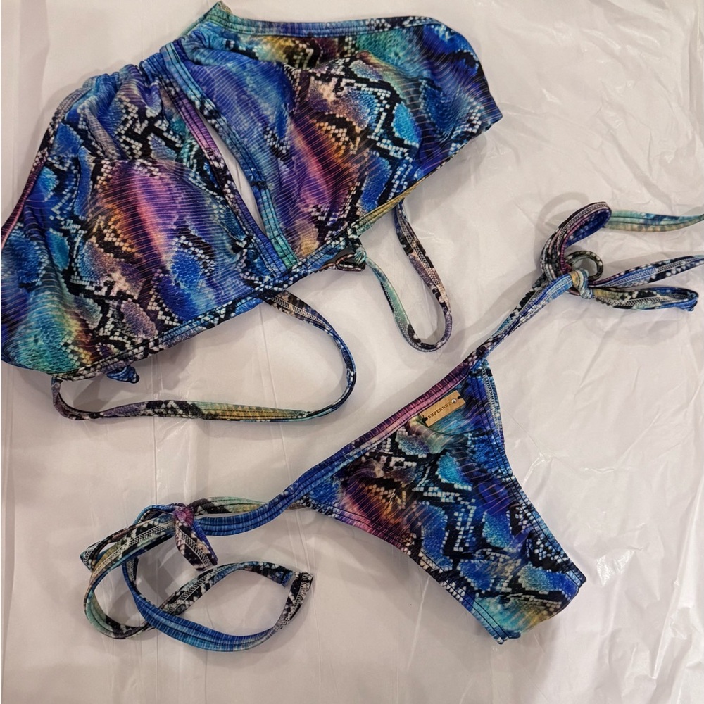 Superhot Blue and Purple Swimwear